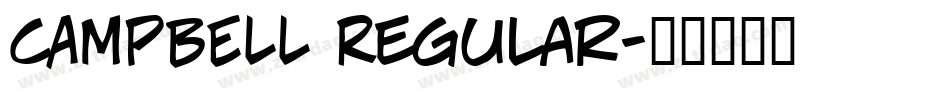CAMPBELL Regular字体转换